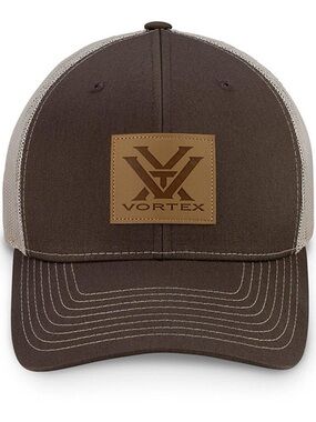Vortex Brown Mesh-Back Trucker Hat